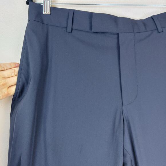 Hugo Boss Virgin Wool Blend Passolini Movie Navy Suit Dress Pants 40R Trousers - Picture 6 of 16